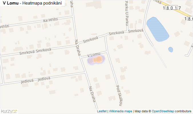 Mapa V Lomu - Firmy v ulici.