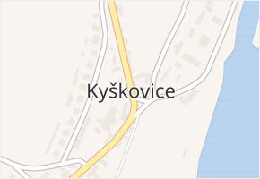 Kyškovice v obci Kyškovice - mapa části obce