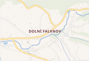 Dolní Falknov v obci Kytlice - mapa části obce