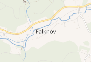 Falknov v obci Kytlice - mapa části obce