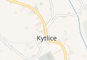 Kytlice v obci Kytlice - mapa části obce