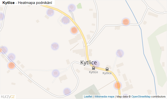 Mapa Kytlice - Firmy v části obce.