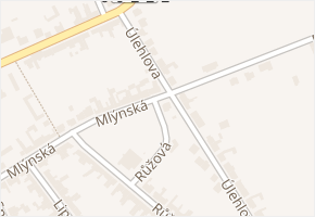 Mlýnská v obci Ladná - mapa ulice