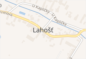 Hornická v obci Lahošť - mapa ulice