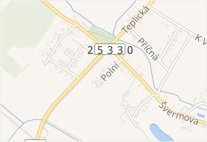 Polní v obci Lahošť - mapa ulice