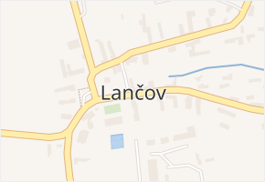 Lančov v obci Lančov - mapa části obce