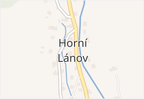 Horní Lánov v obci Lánov - mapa části obce
