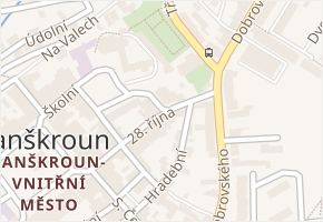 28. října v obci Lanškroun - mapa ulice