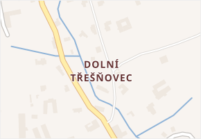 Dolní Třešňovec v obci Lanškroun - mapa části obce
