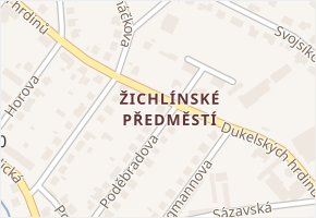 Dukelských hrdinů v obci Lanškroun - mapa ulice