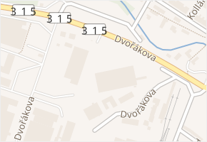 Dvořákova v obci Lanškroun - mapa ulice
