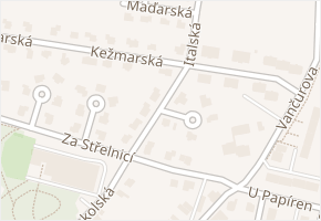 Italská v obci Lanškroun - mapa ulice