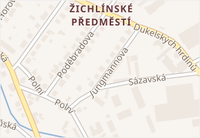 Jungmannova v obci Lanškroun - mapa ulice