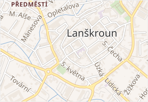 K. Světlé v obci Lanškroun - mapa ulice