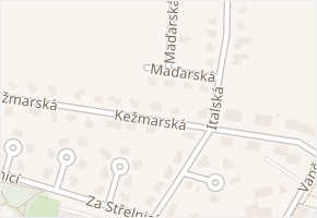 Kežmarská v obci Lanškroun - mapa ulice