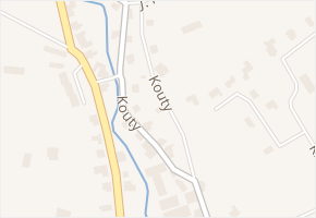 Kouty v obci Lanškroun - mapa ulice