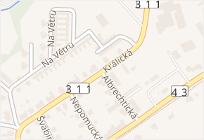 Králická v obci Lanškroun - mapa ulice