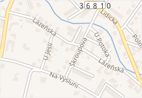 Lázeňská v obci Lanškroun - mapa ulice