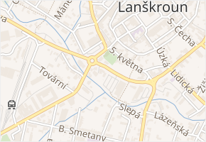 Lorencova alej v obci Lanškroun - mapa ulice