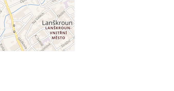 Marka Marků v obci Lanškroun - mapa ulice