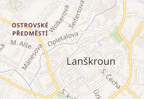 Na Terase v obci Lanškroun - mapa ulice