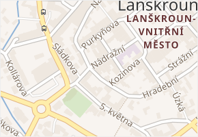 Nádražní v obci Lanškroun - mapa ulice