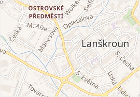 Pivovarská v obci Lanškroun - mapa ulice