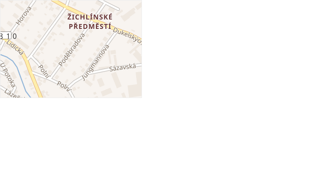 Poděbradova v obci Lanškroun - mapa ulice