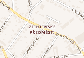Polská v obci Lanškroun - mapa ulice