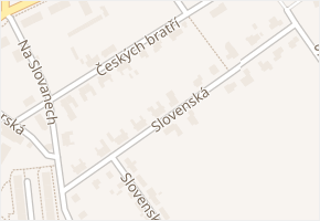 Slovenská v obci Lanškroun - mapa ulice