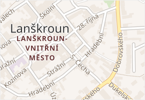 Strážní v obci Lanškroun - mapa ulice