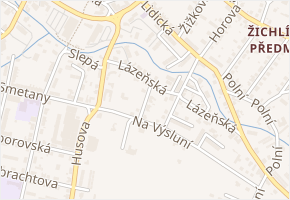 U Jeslí v obci Lanškroun - mapa ulice