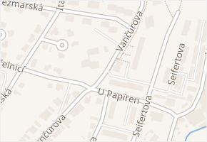 Vančurova v obci Lanškroun - mapa ulice