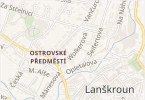 Wolkerova v obci Lanškroun - mapa ulice