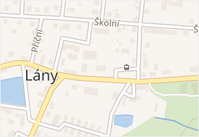 Masarykovo náměstí v obci Lány - mapa ulice
