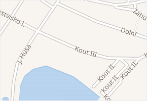Kout III. v obci Lanžhot - mapa ulice