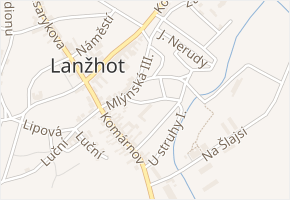 Mlýnská II. v obci Lanžhot - mapa ulice