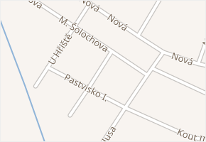 Pastvisko II. v obci Lanžhot - mapa ulice