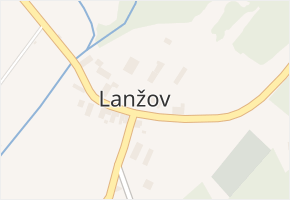 Lanžov v obci Lanžov - mapa části obce
