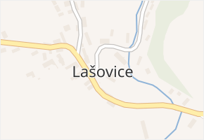 Lašovice v obci Lašovice - mapa části obce