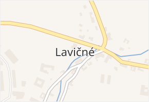 Lavičné v obci Lavičné - mapa části obce