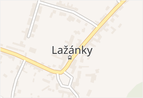 Lažánky v obci Lažánky - mapa části obce