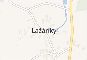 Lažánky v obci Lažánky - mapa části obce