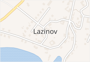 Lazinov v obci Lazinov - mapa části obce