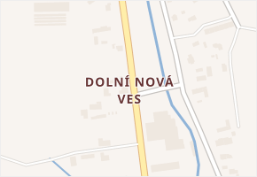Dolní Nová Ves v obci Lázně Bělohrad - mapa části obce