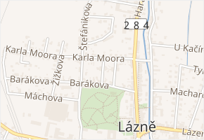 Kpt. Jaroše v obci Lázně Bělohrad - mapa ulice