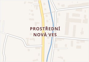 Prostřední Nová Ves v obci Lázně Bělohrad - mapa části obce