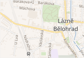 T. G. Masaryka v obci Lázně Bělohrad - mapa ulice