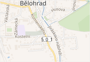 Vojtíškova v obci Lázně Bělohrad - mapa ulice