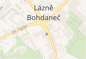 Lázně Bohdaneč v obci Lázně Bohdaneč - mapa části obce